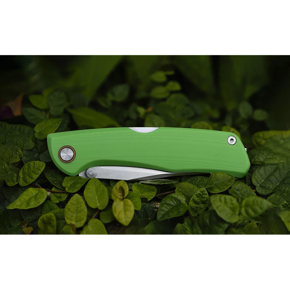 Ніж складаний туристичний Ruike P882-G, (8.5 см) 12C27 / G10 зелений — фото 16