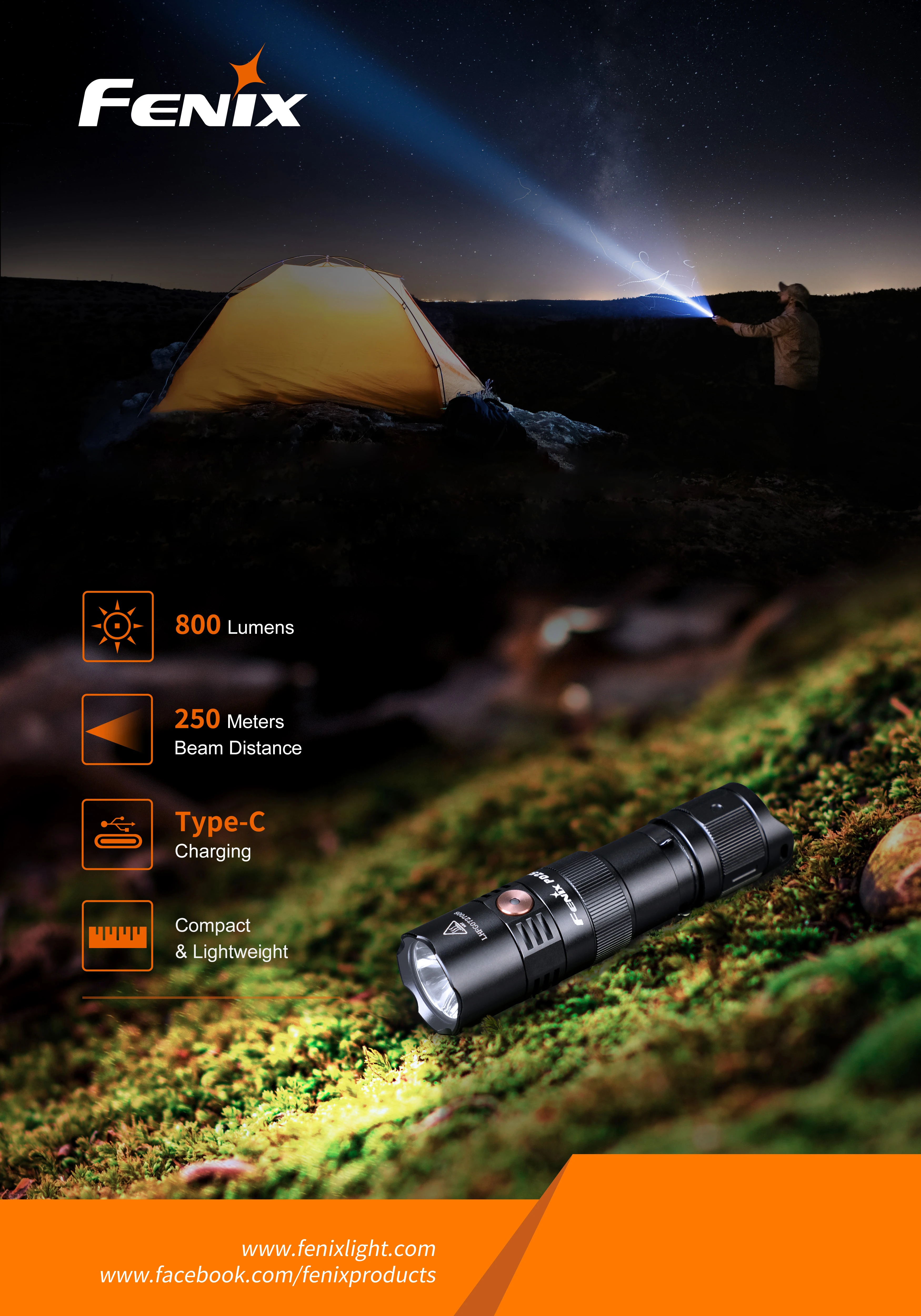 Ліхтар ручний Fenix PD25R — фото 6