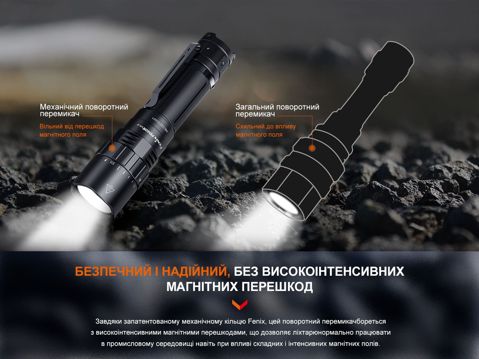 Ліхтар ручний Fenix PD40R V3.0, 3000 lm — фото 11