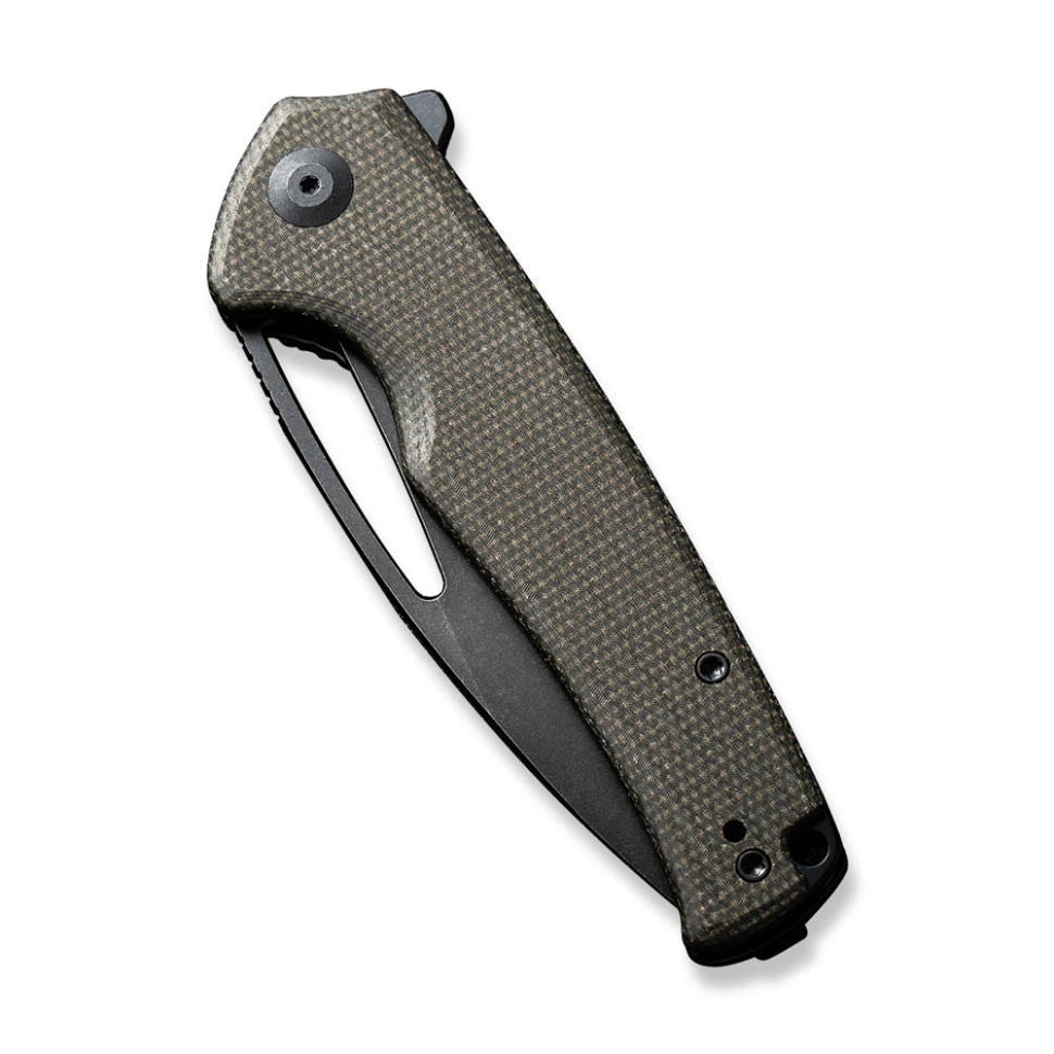 Ніж складаний туристичний Sencut Mims, (8.8 см) 9Cr18MoV / Micarta темно-зелений — фото 4
