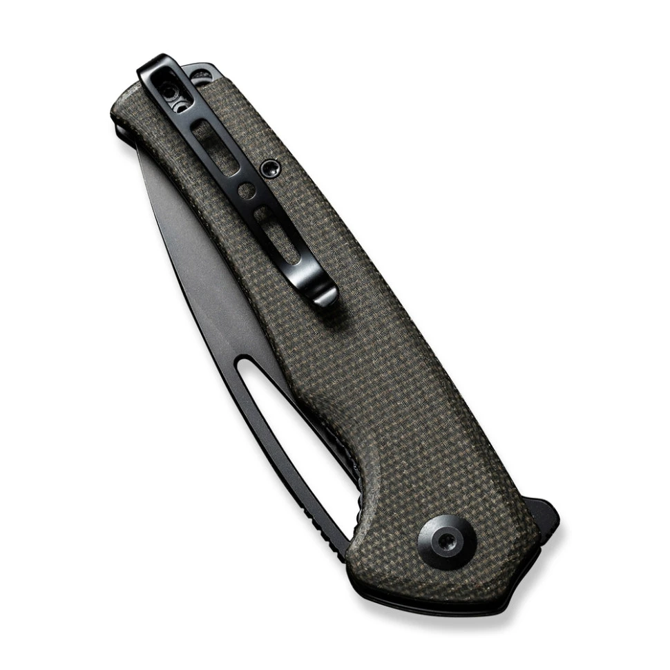 Ніж складаний туристичний Sencut Mims, (8.8 см) 9Cr18MoV / Micarta темно-зелений — фото 5