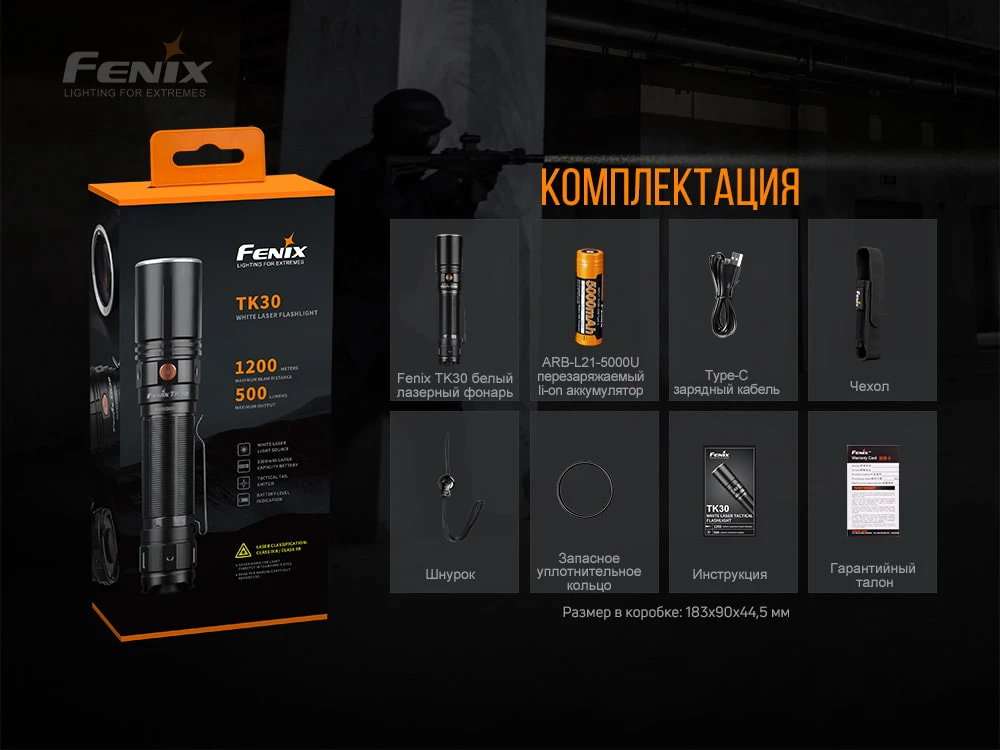 Ліхтар ручний лазерний Fenix TK30 Laser — фото 18
