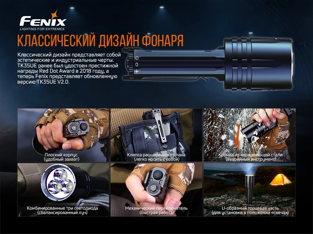 Ліхтар ручний Fenix TK35UE V2.0 — фото 17