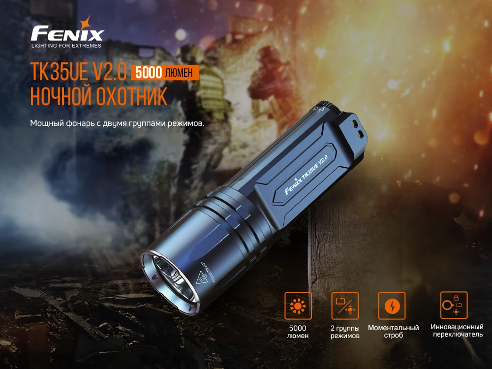 Ліхтар ручний Fenix TK35UE V2.0 — фото 7