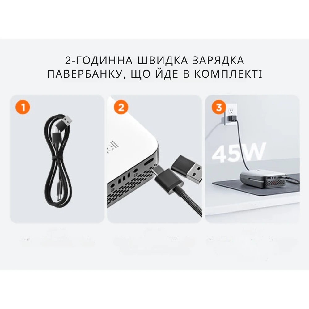 Акумуляторна міні-пила безщіткова, живлення від павербанку (УМБ Litheli Power Bank 10000 mAh, 45 W, 2А в комплекті) — фото 16
