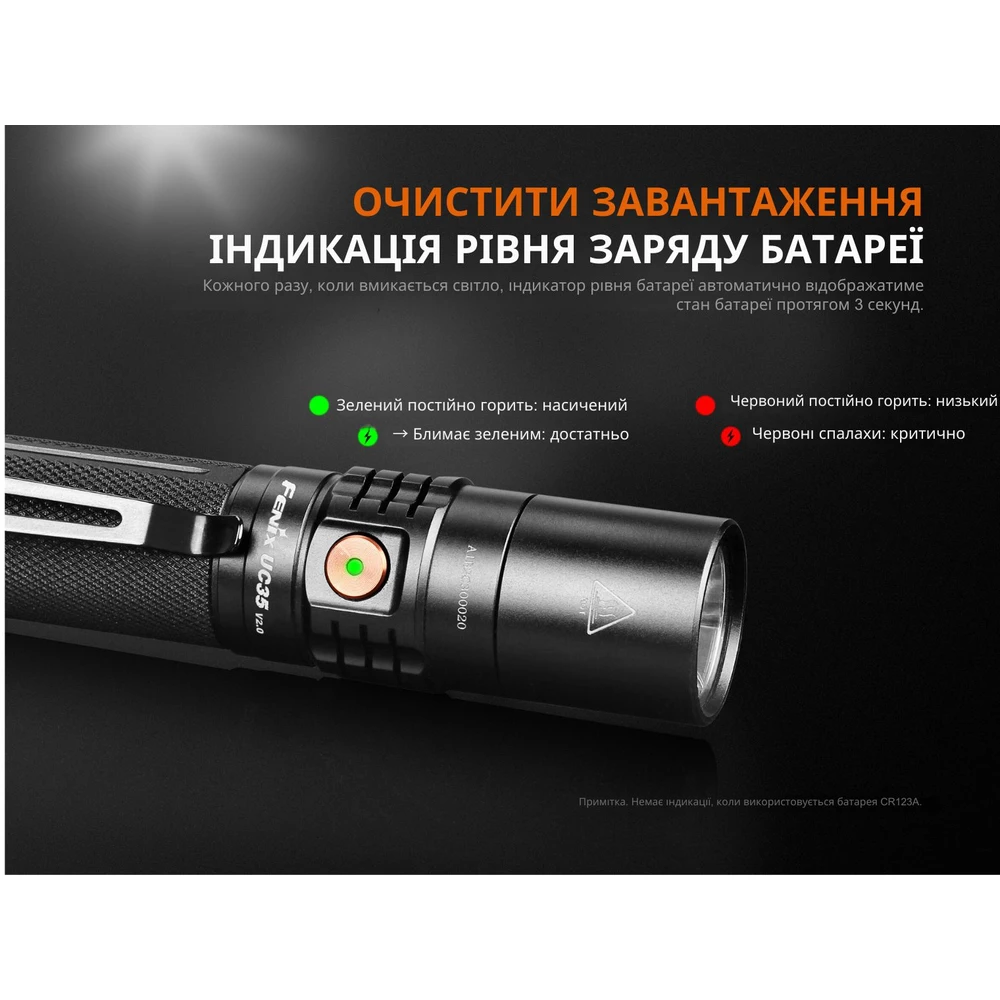 Ліхтар ручний Fenix UC35 V20 CREE XP-L HI V3 — фото 11