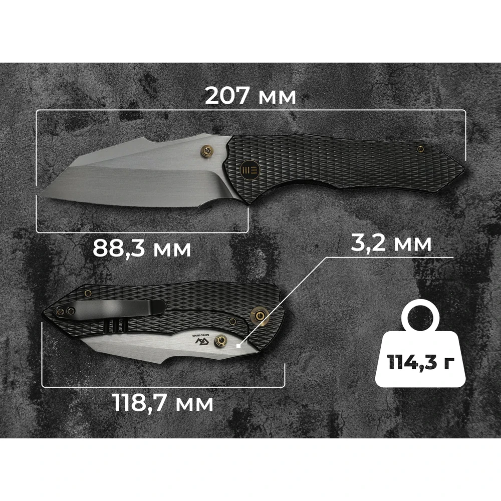Ніж Weknife High-Fin XL WE24010-6 — фото 12