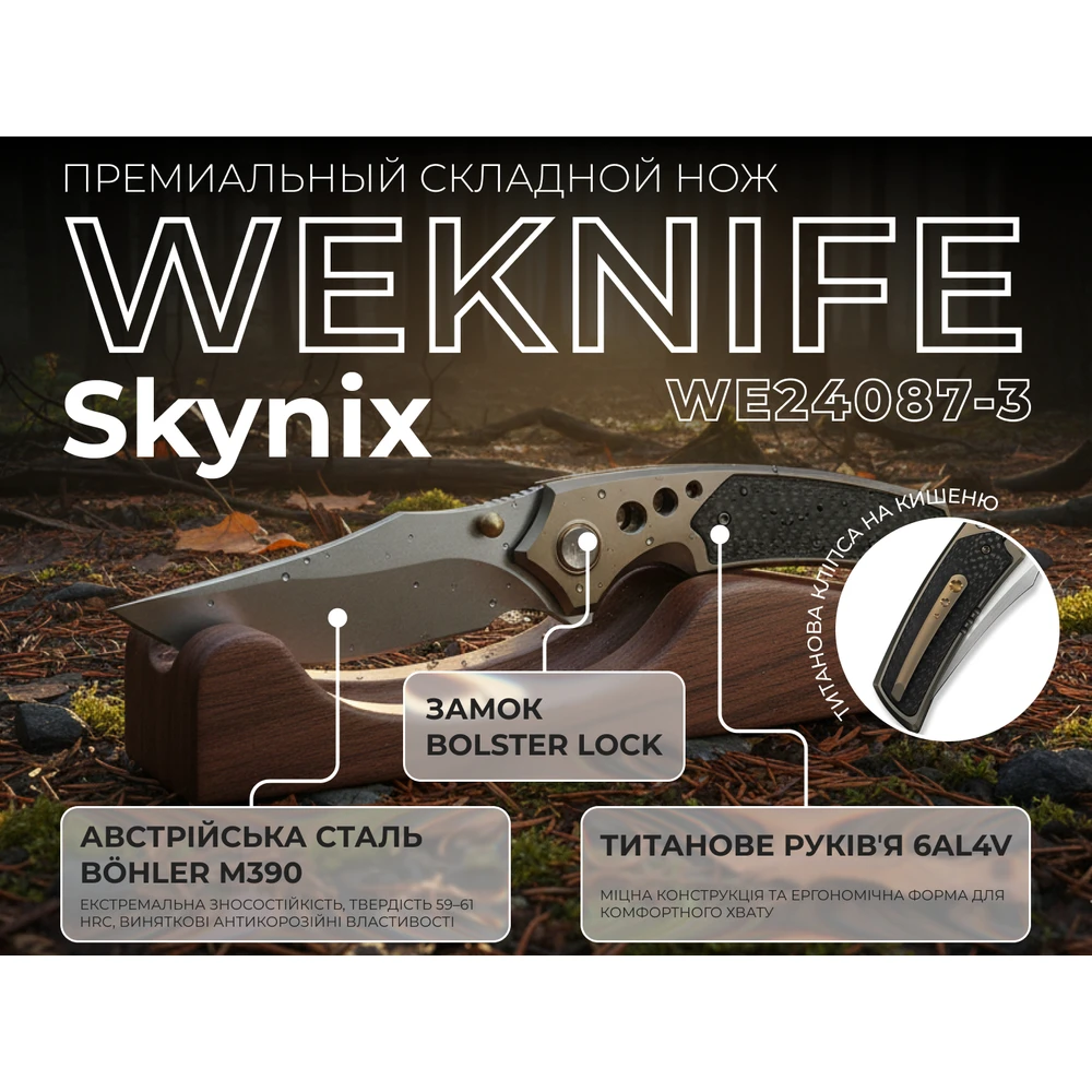 Ніж Weknife Skynix WE24087-3 — фото 11
