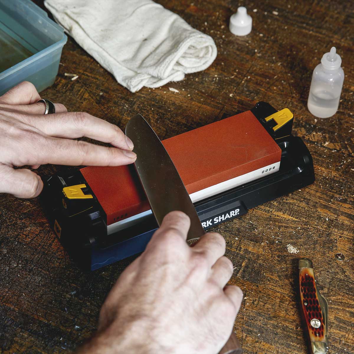 Work Sharp Точилка механічна Benchtop Whetstone Sharpener WSBCHWHT-I — фото 12