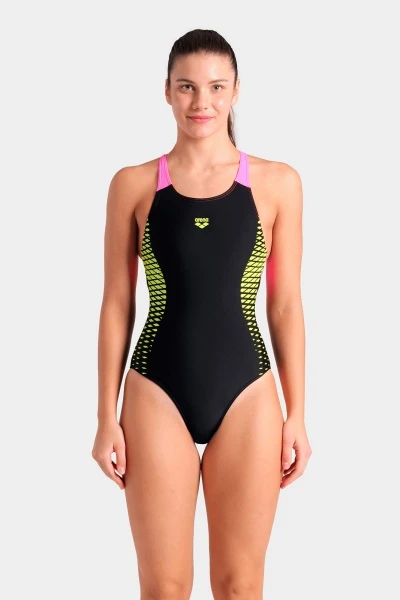 Купальник закритий для жінок Arena OPENINGS SWIMSUIT V BACK LB — фото 4