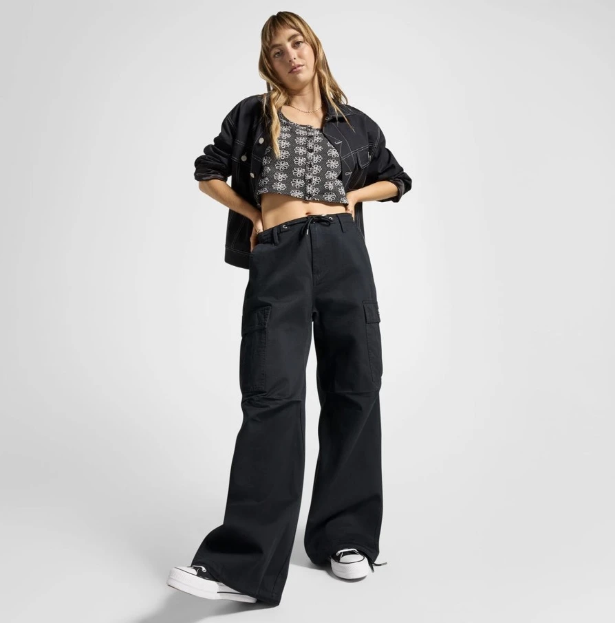 Штани жіночі Converse WOMENS WOVEN PANTS 10026957-001, M — фото 3