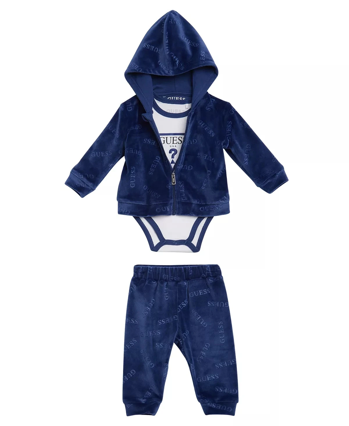 Дитячий набір GUESS Unisex Soft Chenille Logo 3 Piece Set 1159802384 — фото 2
