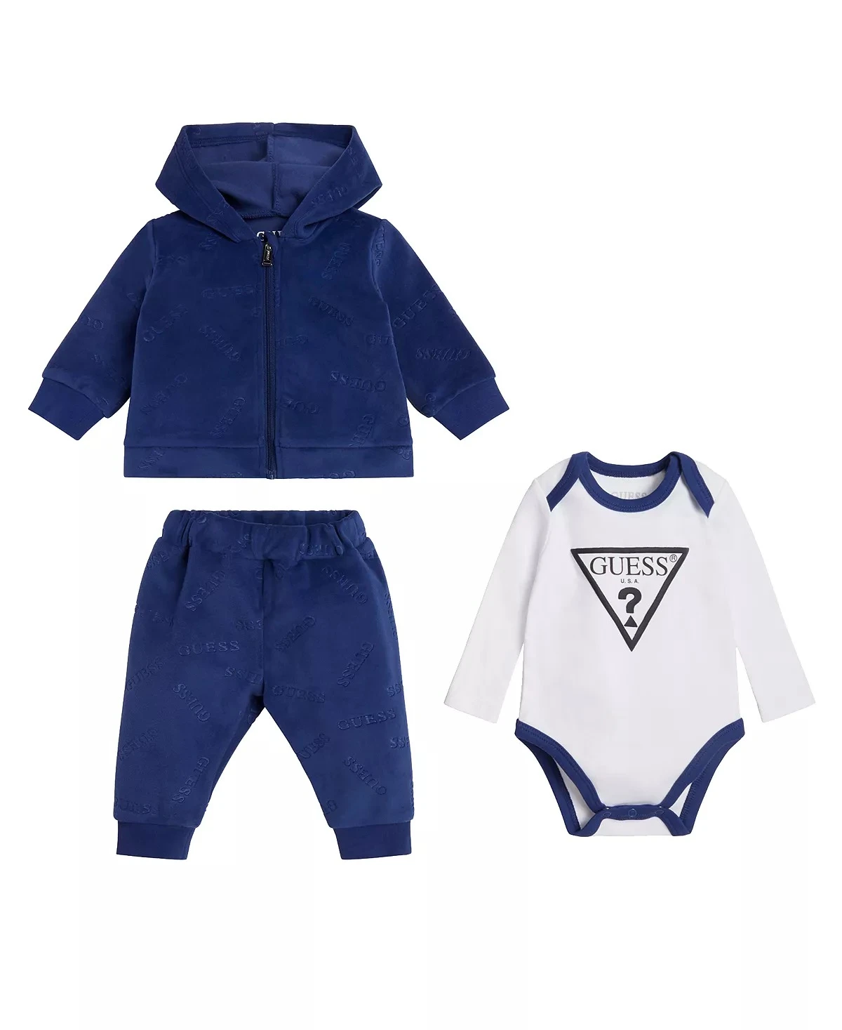 Дитячий набір GUESS Unisex Soft Chenille Logo 3 Piece Set 1159802384 — фото 4