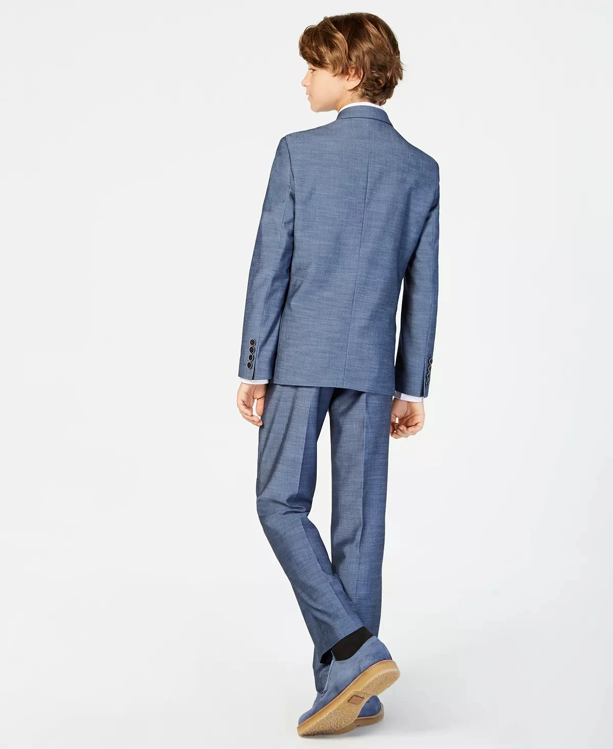 Дитячий стильний піджак Calvin Klein 1159806443 (Білий/синій, 8(M)) — фото 2
