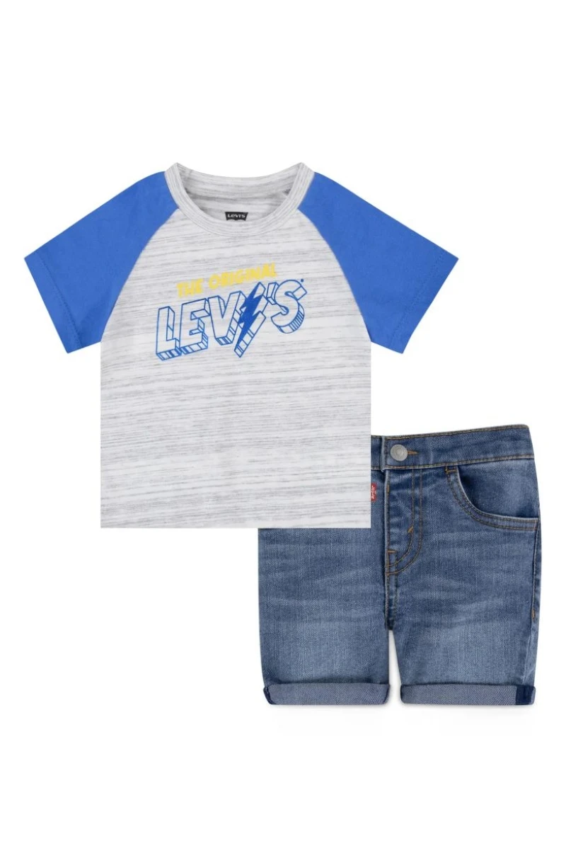 Дитячий комплект Levi's футболка та шорти 1159820539 — фото 1
