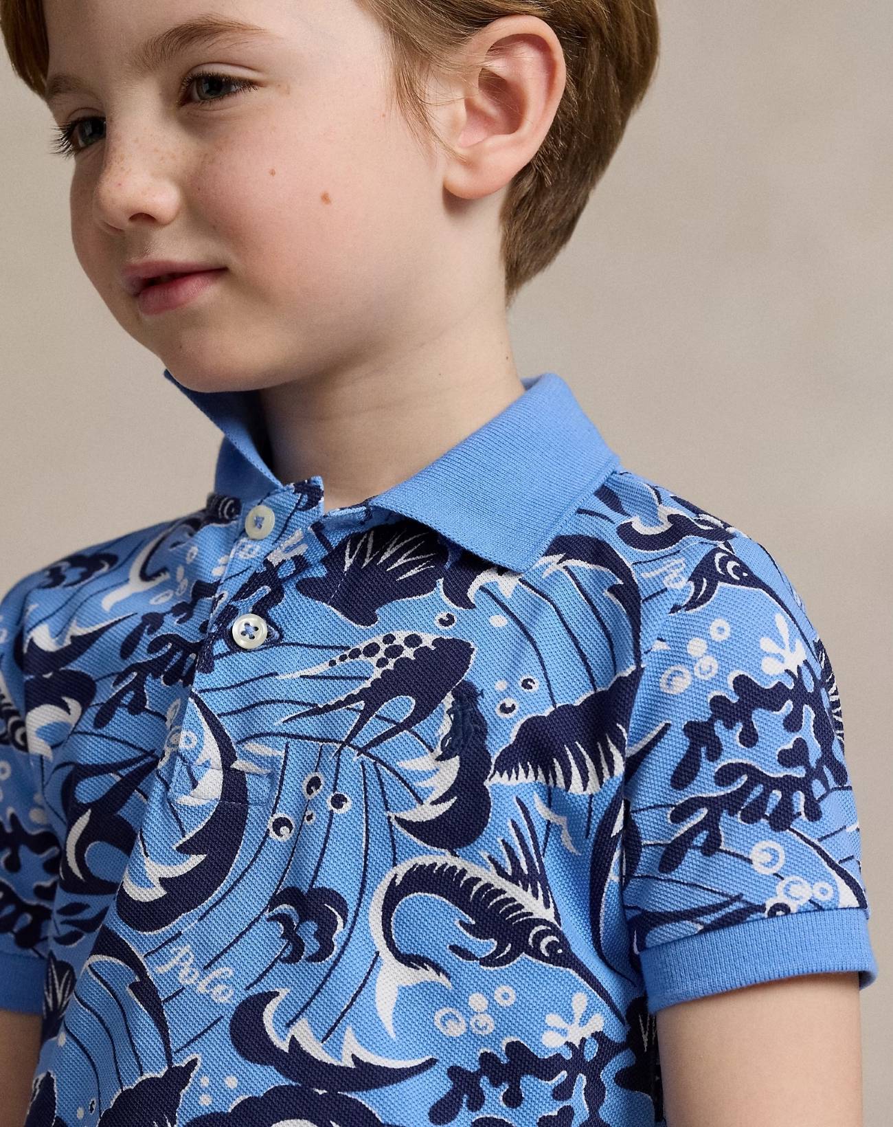 Дитяча футболка-поло Polo Ralph Lauren з принтом 1159821578 — фото 3
