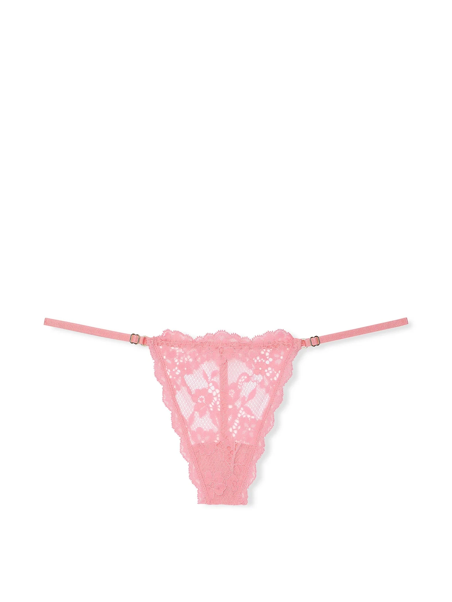 Мереживні трусики стрінги Victoria's Secret 1159826059 (Рожевий XL) — фото 4