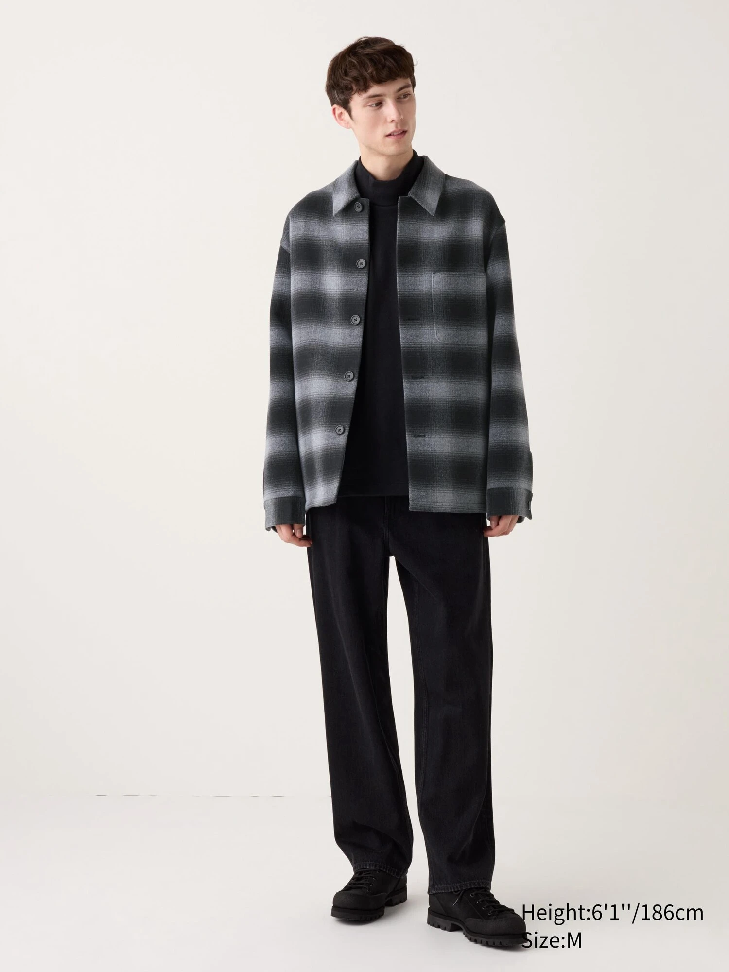 Куртка-сорочка в клітинку UNIQLO на гудзиках 1159828327 — фото 3
