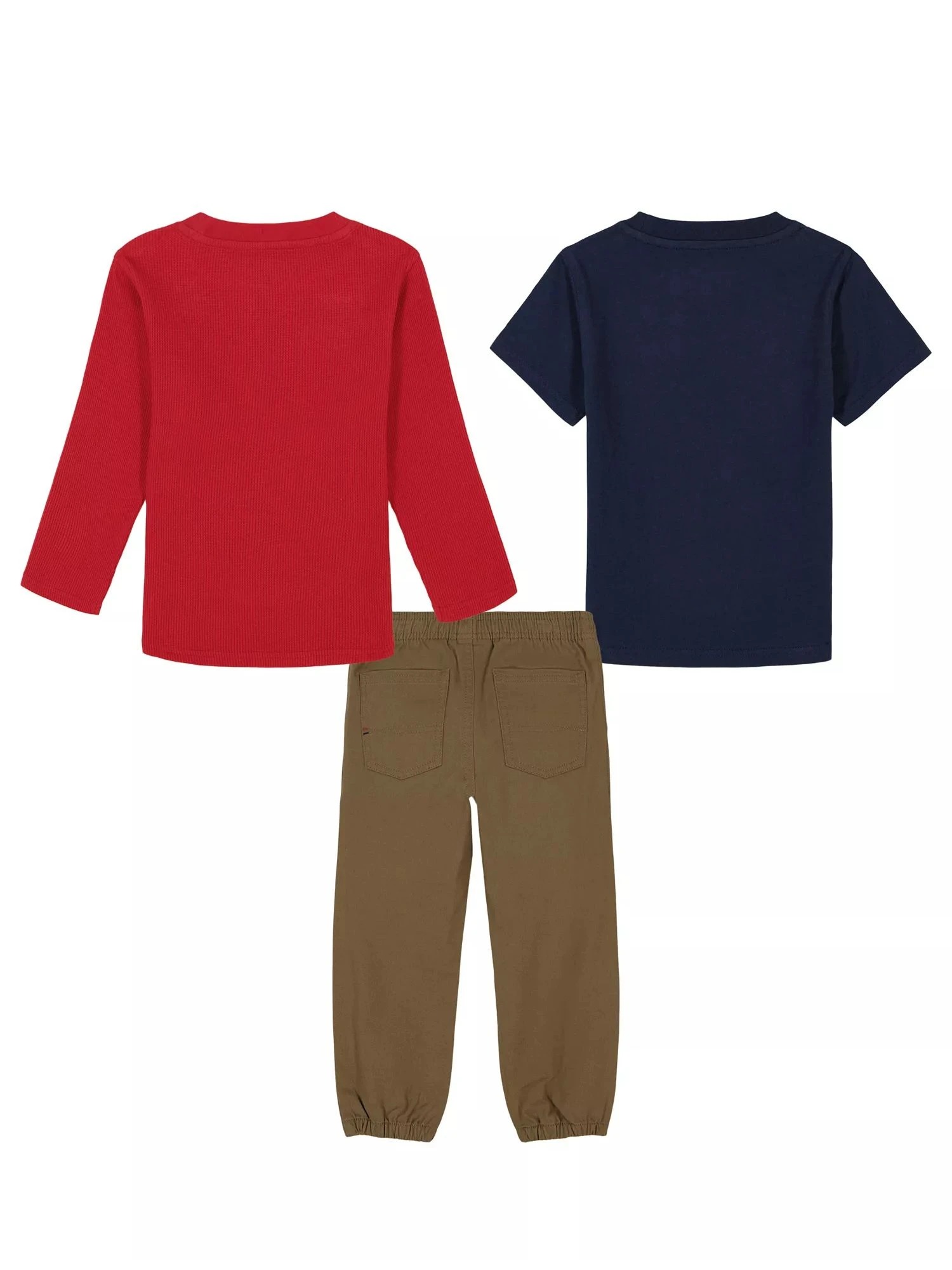Дитячий комплект Tommy Hilfiger футболка, лонгслів та штани 1159829066 — фото 3