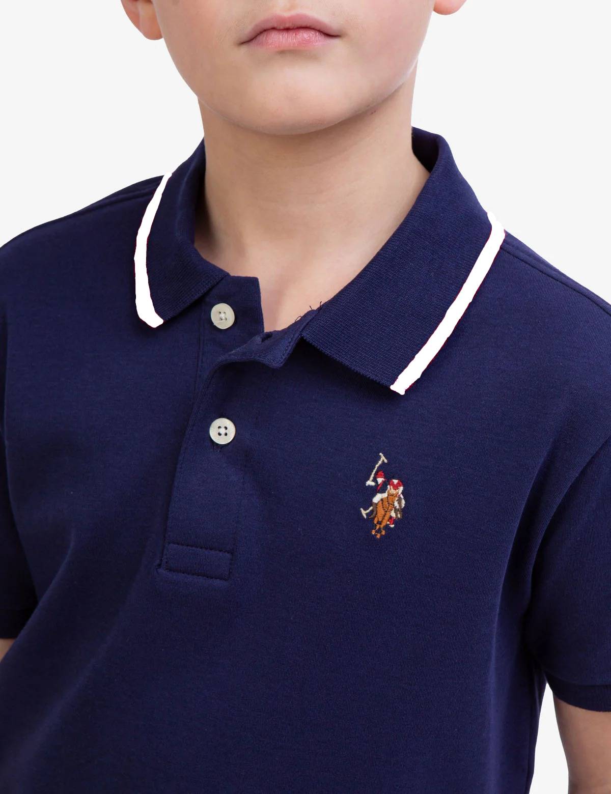 Дитяча футболка-поло US Polo Assn з логотипом 1159832123 — фото 5