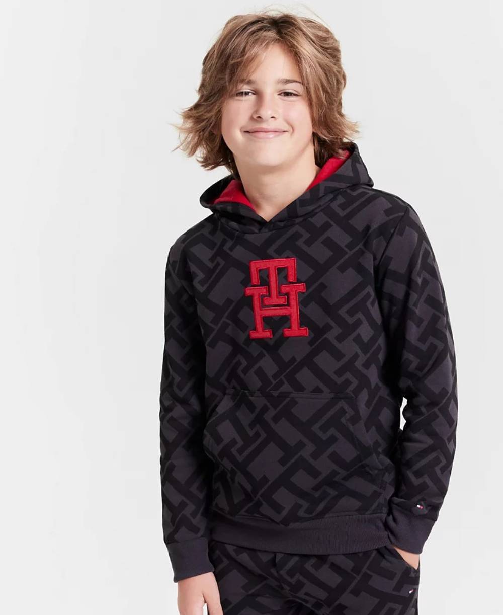 Дитяче худи на флісі Tommy Hilfiger з логотипом 1159834465 — фото 4
