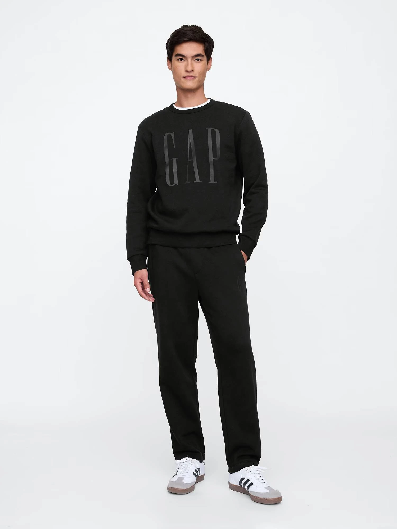 Чоловічий спортивний костюм GAP фліс 1159839477 (Чорний XL) — фото 3