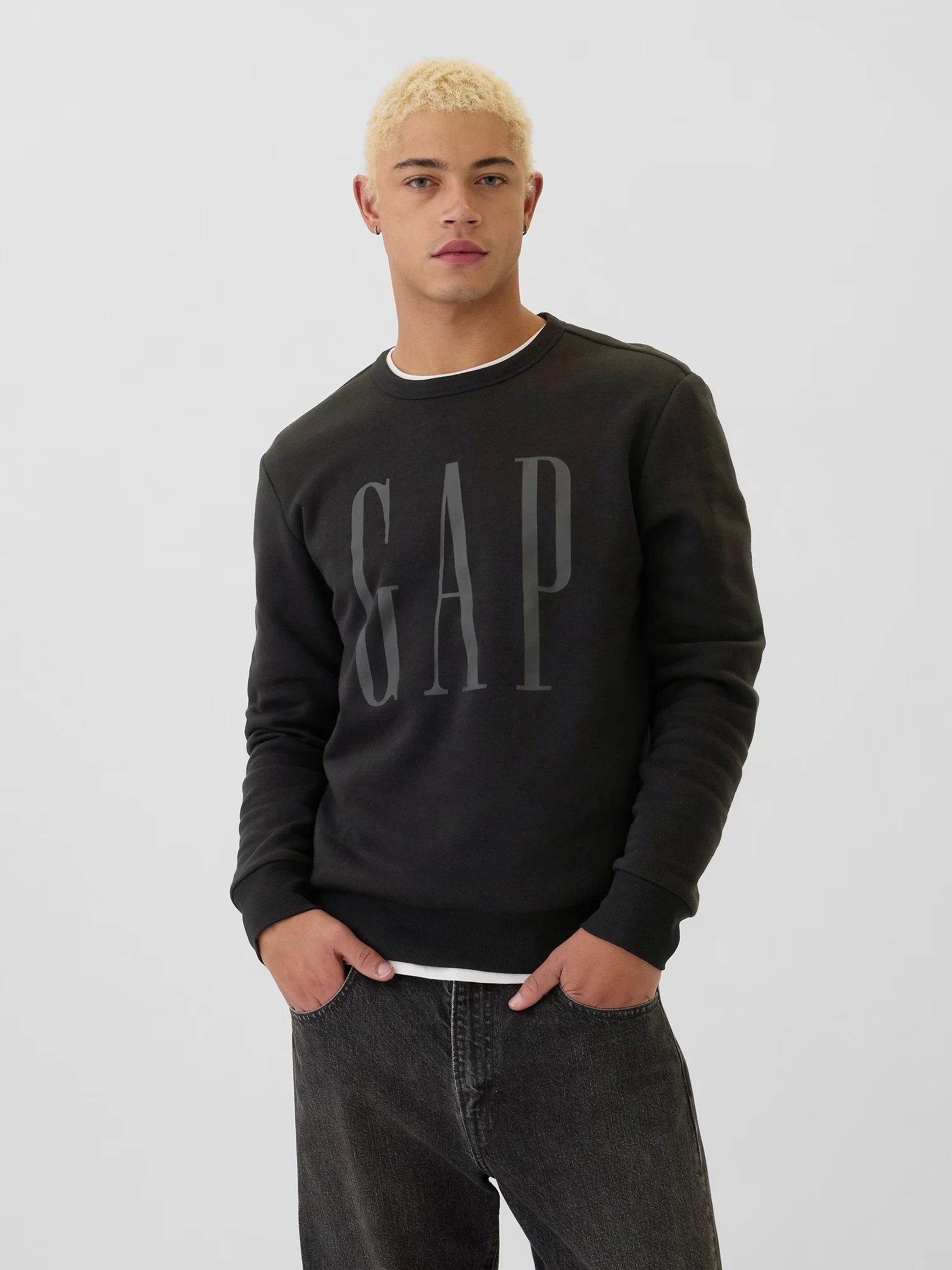 Чоловічий спортивний костюм GAP фліс 1159839477 (Чорний XL) — фото 6