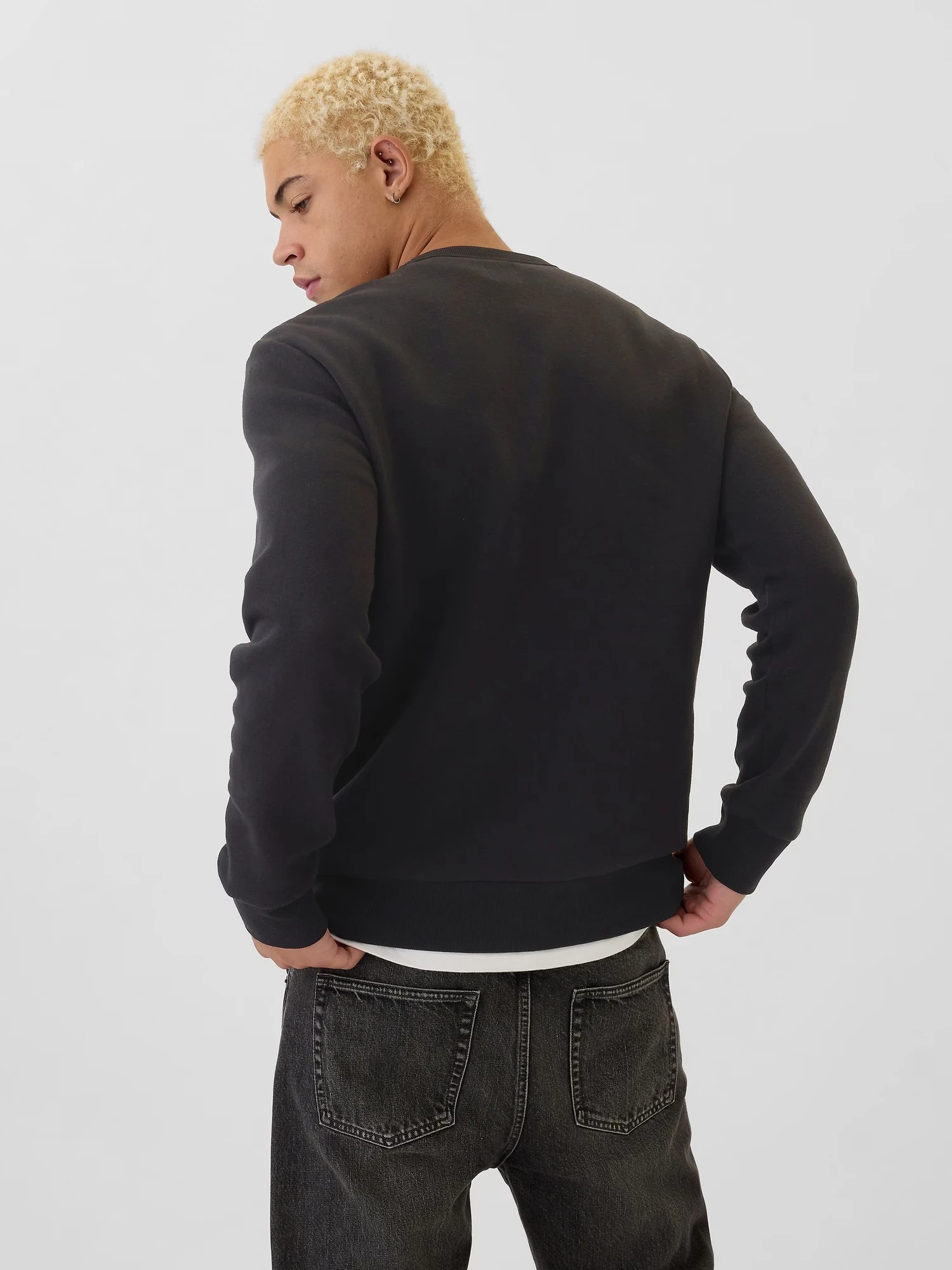 Чоловічий спортивний костюм GAP фліс 1159839477 (Чорний XL) — фото 7