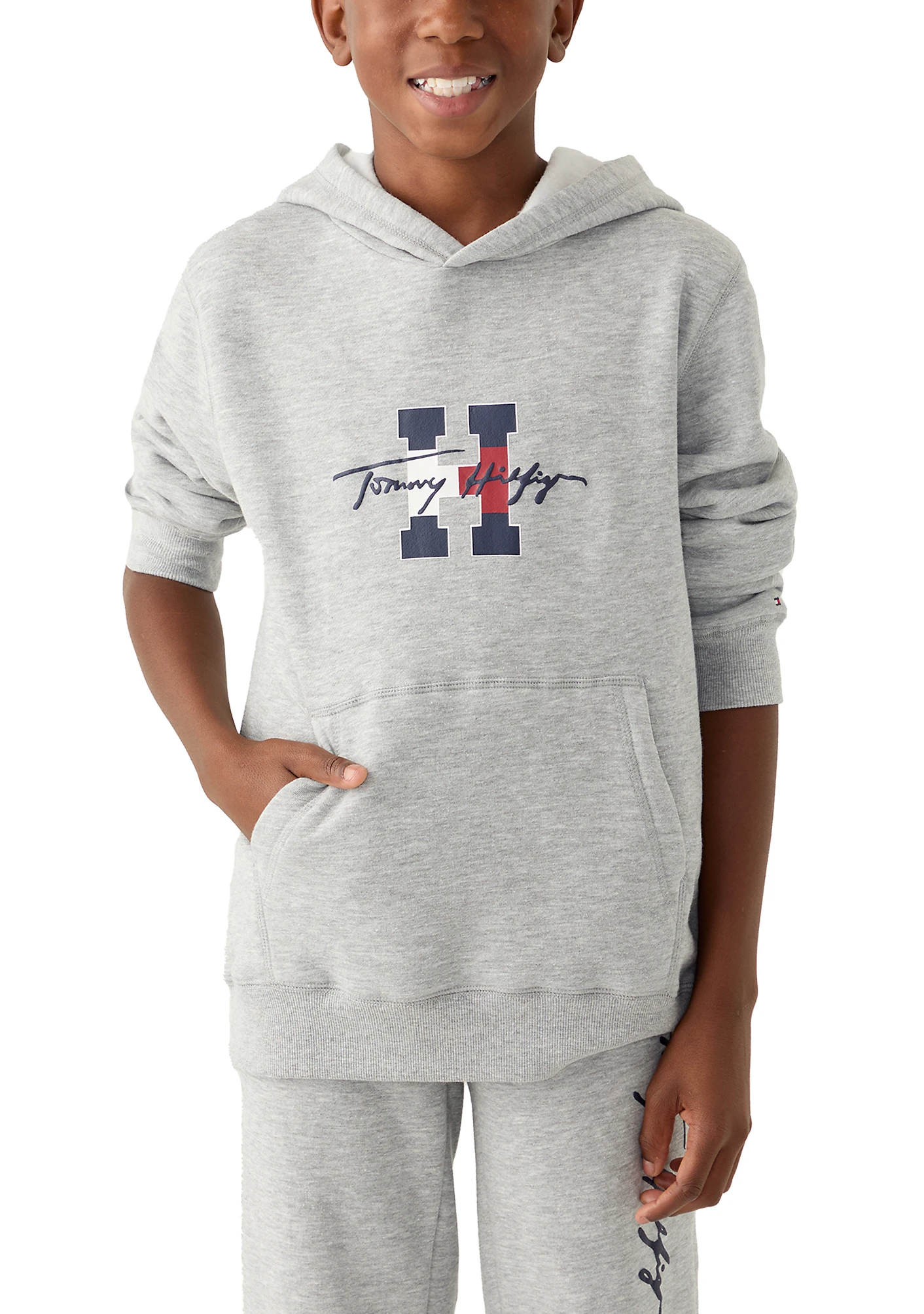 Дитяче худи на флісі Tommy Hilfiger з логотипом 1159842965 — фото 1