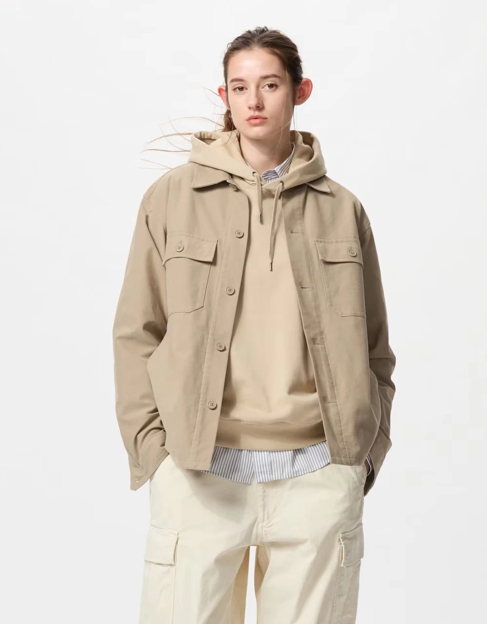 Куртка-сорочка Uniqlo на гудзиках 1159844110 — фото 4