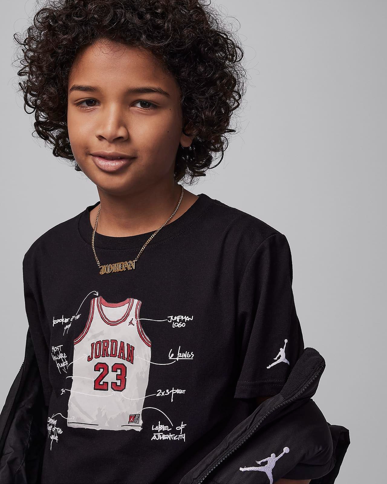 Дитяча футболка з принтом Nike Jordan 1159848609 — фото 3