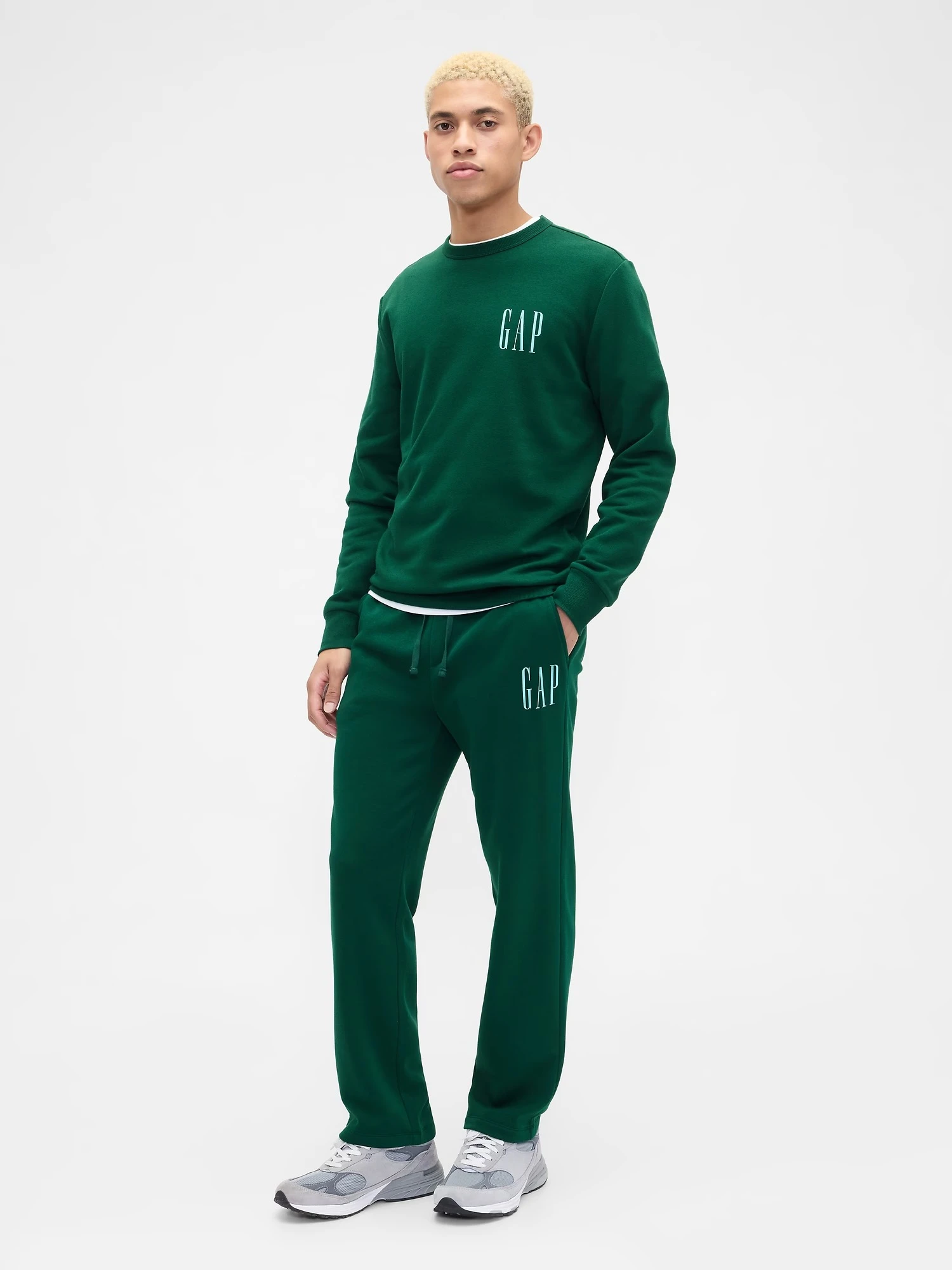 Світшот чоловічий GAP на флісі 1159854701 (Зелений XL) — фото 5