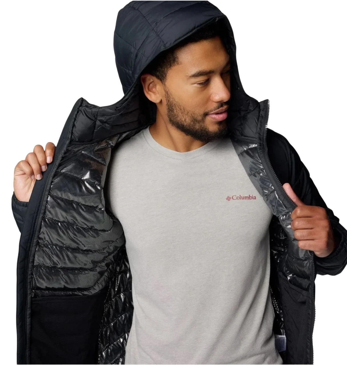 Куртка чоловіча Columbia Powder Lite™ Ii Hooded Black (2086944010) — фото 4