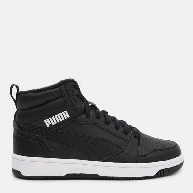 Черевики підліткові Puma Rebound V6 Mid WTR Jr 39468501 Puma 4,5 (37,5) Чорний — фото 1