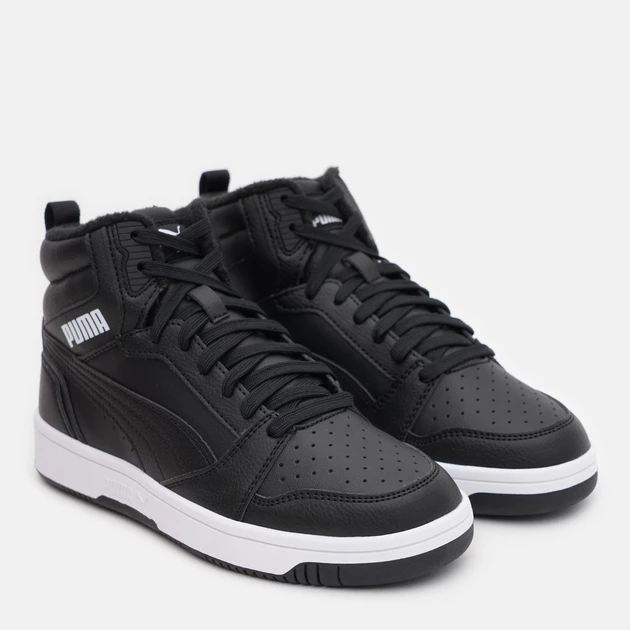 Черевики підліткові Puma Rebound V6 Mid WTR Jr 39468501 Puma 4,5 (37,5) Чорний — фото 4