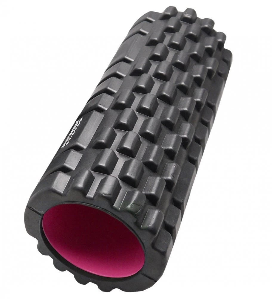 Масажний ролик (роллер) Power System PS-4050 Fitness Foam Roller Black/Pink (33x15см.) — фото 3