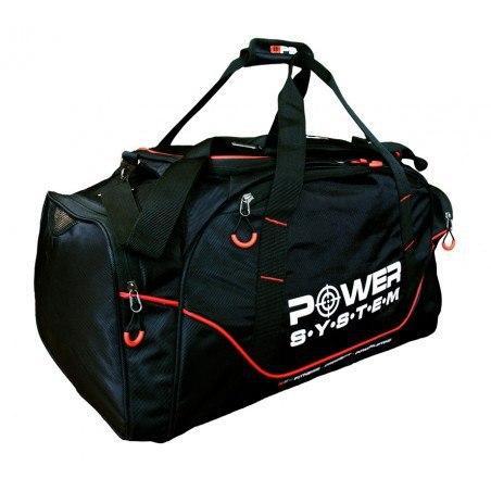 Спортивна сумка Power System PS-7010 Gym Bag Magna (65л.) Blak/Red — фото 1