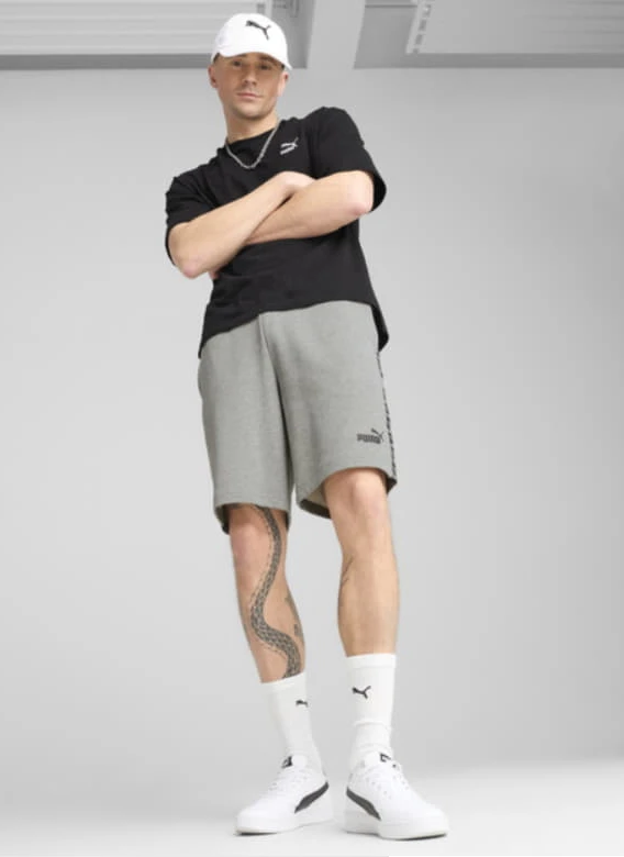 Спортивні шорти ESS TAPE Shorts 68468303 Puma S Сірий — фото 5
