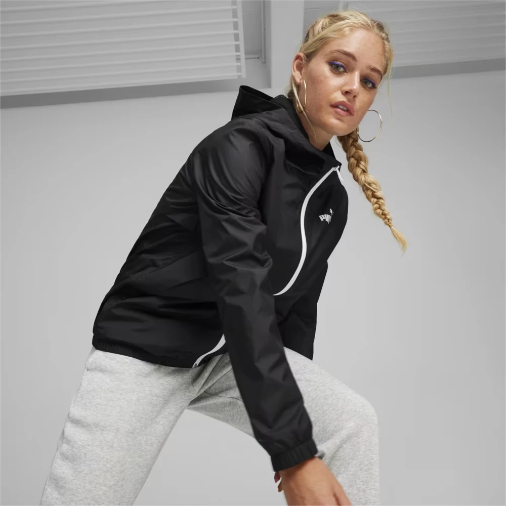 Вітрівка з капюшоном ESS Solid Windbreaker 84749452 Puma M Чорний — фото 1