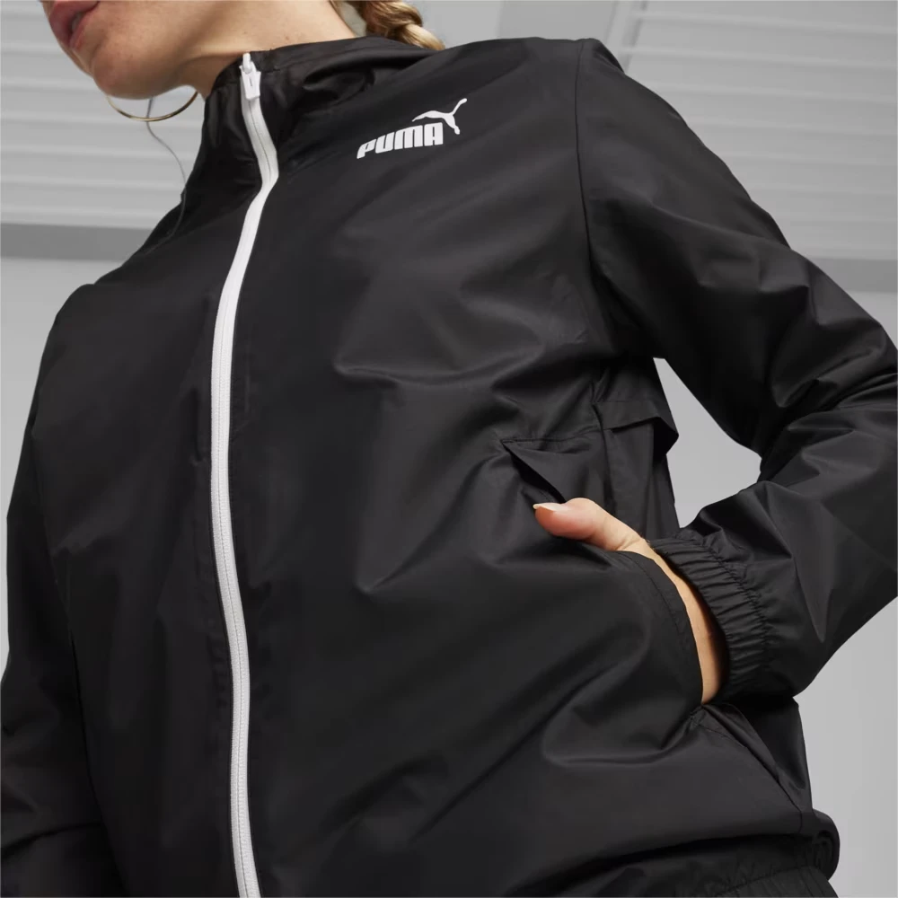 Вітрівка з капюшоном ESS Solid Windbreaker 84749452 Puma M Чорний — фото 5