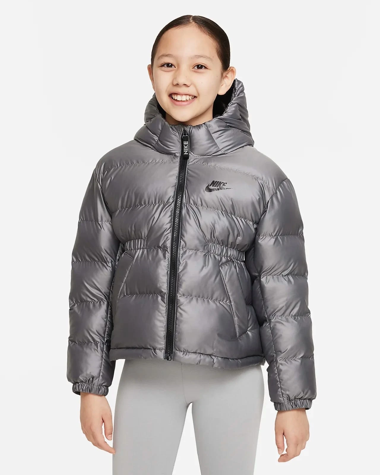 Куртка дитяча Nike Older Kids' (Girls') Synthetic-Fill Hooded Jacket (DR0452-010) — фото 1