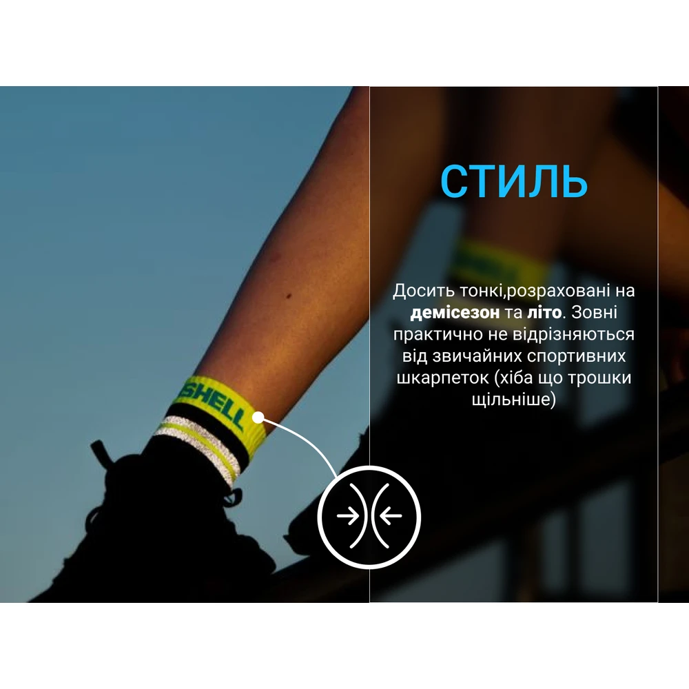 Шкарпетки водонепроникні Dexshell Pro visibility Cycling, р-р XL (47-49), чорні — фото 9
