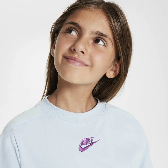 Футболка дитяча Nike Sportswear Older FN8589-440, M — фото 4