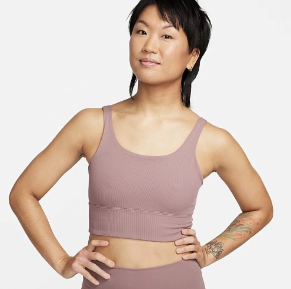 Топ жіночий NIKE W ALATE SOLO RIB BRA FQ0410-208, M — фото 2