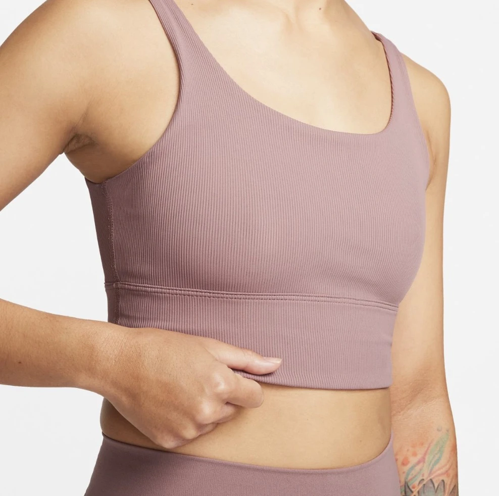 Топ жіночий NIKE W ALATE SOLO RIB BRA FQ0410-208, M — фото 10
