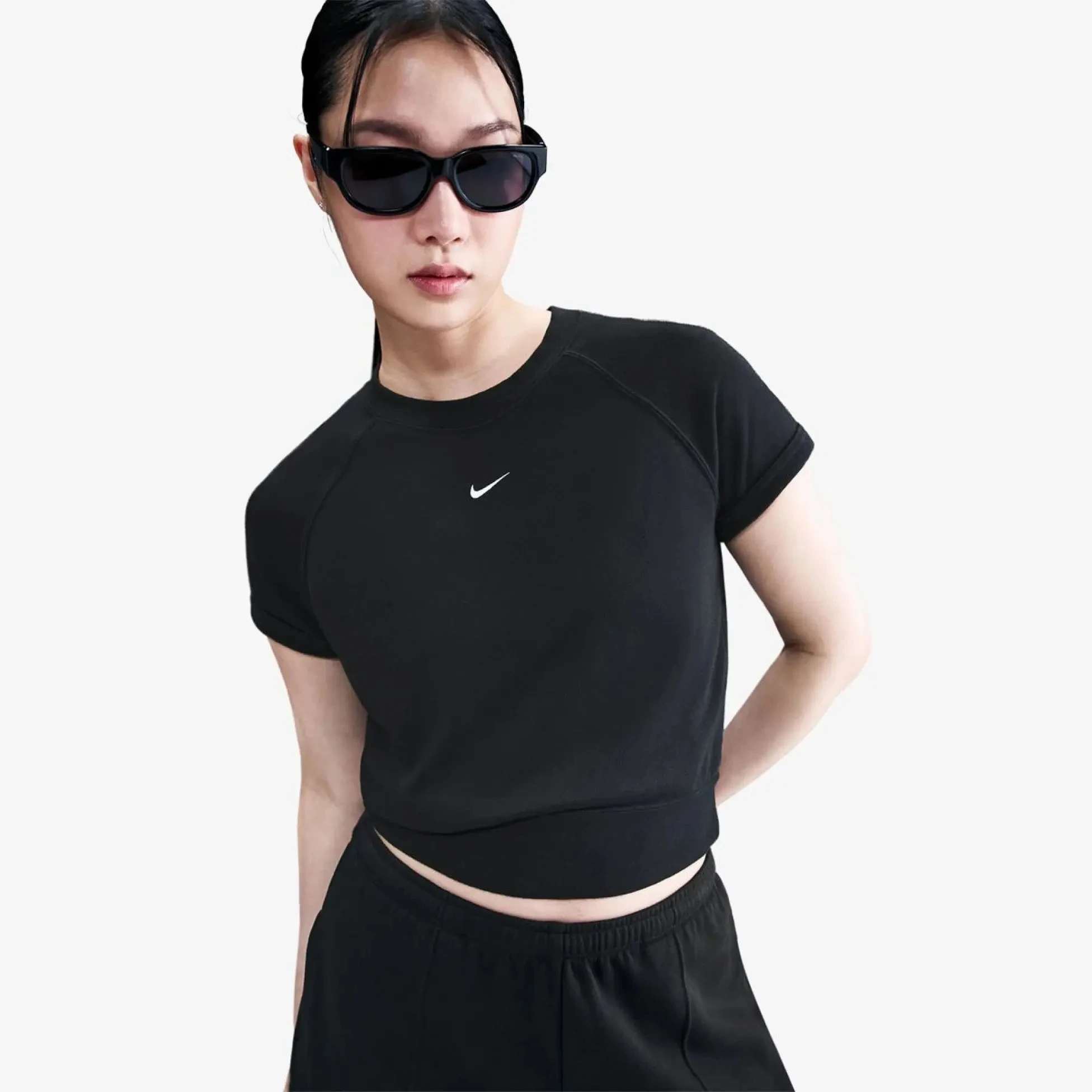 Жіноча футболка NIKE W NSW NK CHLL FT SS TOP HM6970-010, L — фото 2
