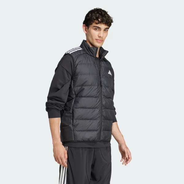 Жилетка чоловіча Adidas Essentials 3-Stripes Light Black (JJ1203) — фото 4