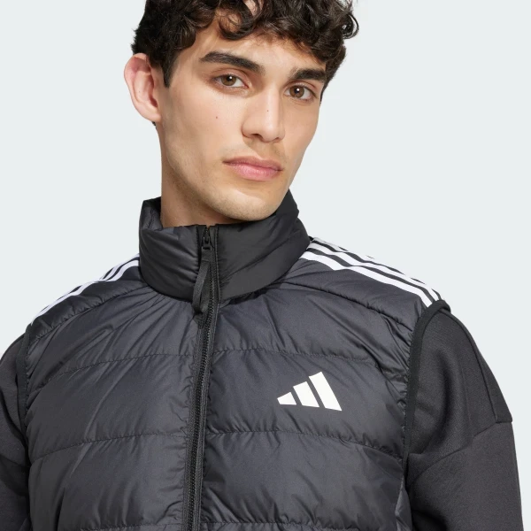 Жилетка чоловіча Adidas Essentials 3-Stripes Light Black (JJ1203) — фото 8