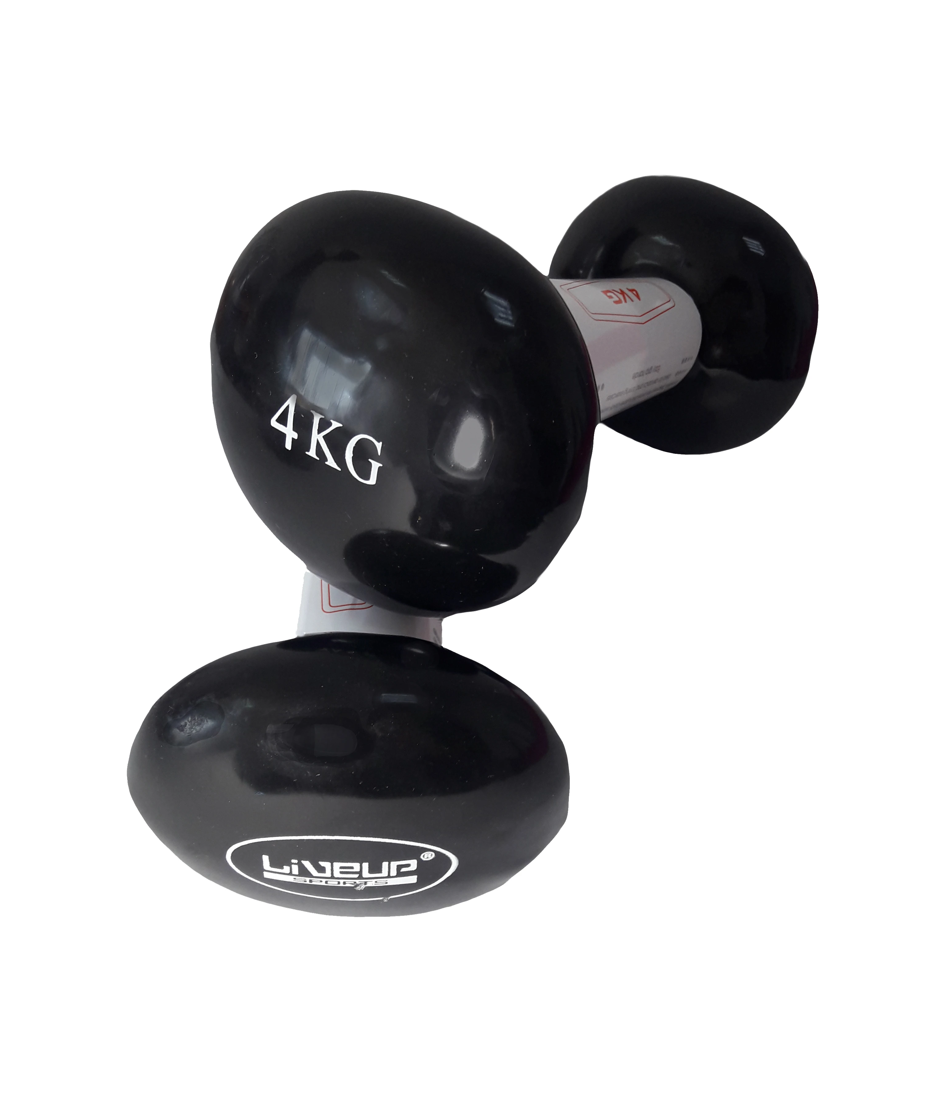 Гантелі для фітнесу Liveup Vinyl Dumbbell Egg (LS2001-4) — фото 2