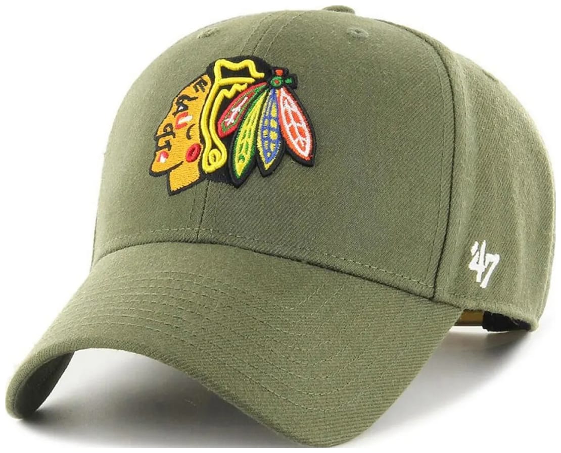 Кепка 47 Brand Chicago Blackhawks (MVPSP04WBP-SWB) — фото 1